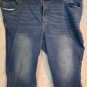 Lane Bryant Women's Denim Blue Capris Size 28